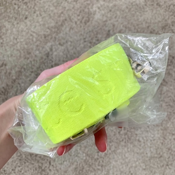 NWT Kate Spade Neon Yellow Bag Strap - Picture 4 of 6